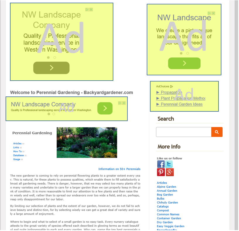 Alternate Example of a Web Page